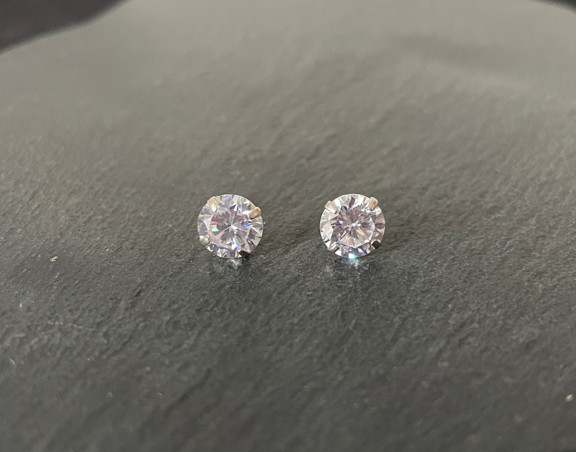 Cubic Zirconia Round Studs image 0