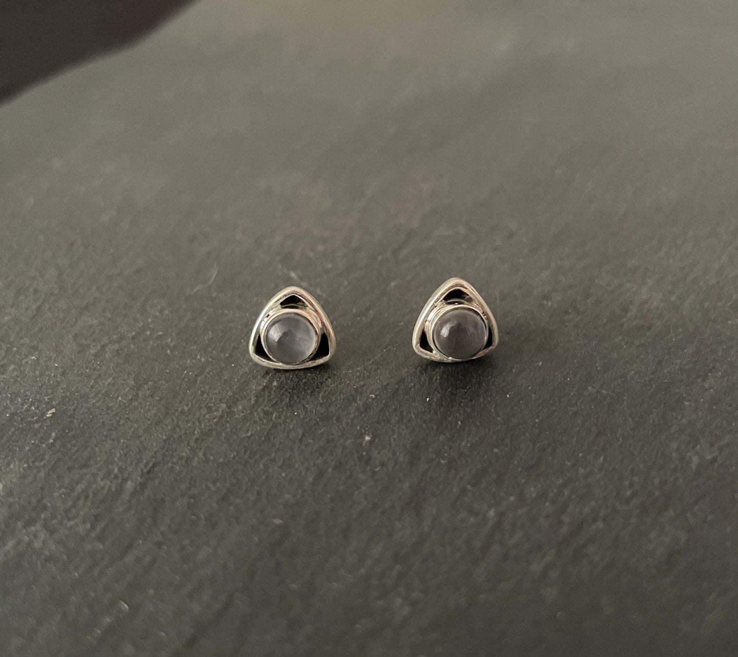 Rose Quartz Studs image 0