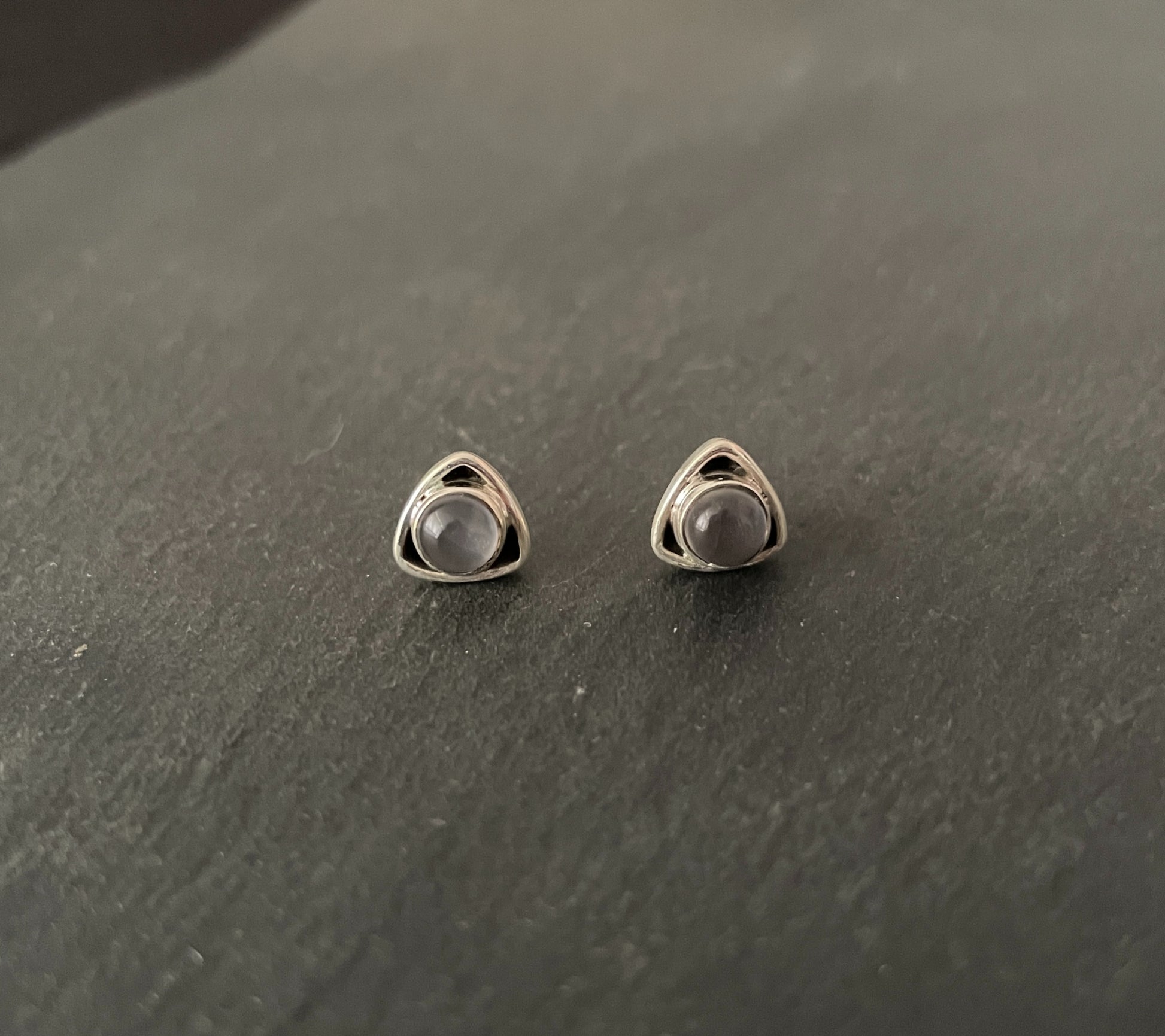 Rose Quartz Studs image 0