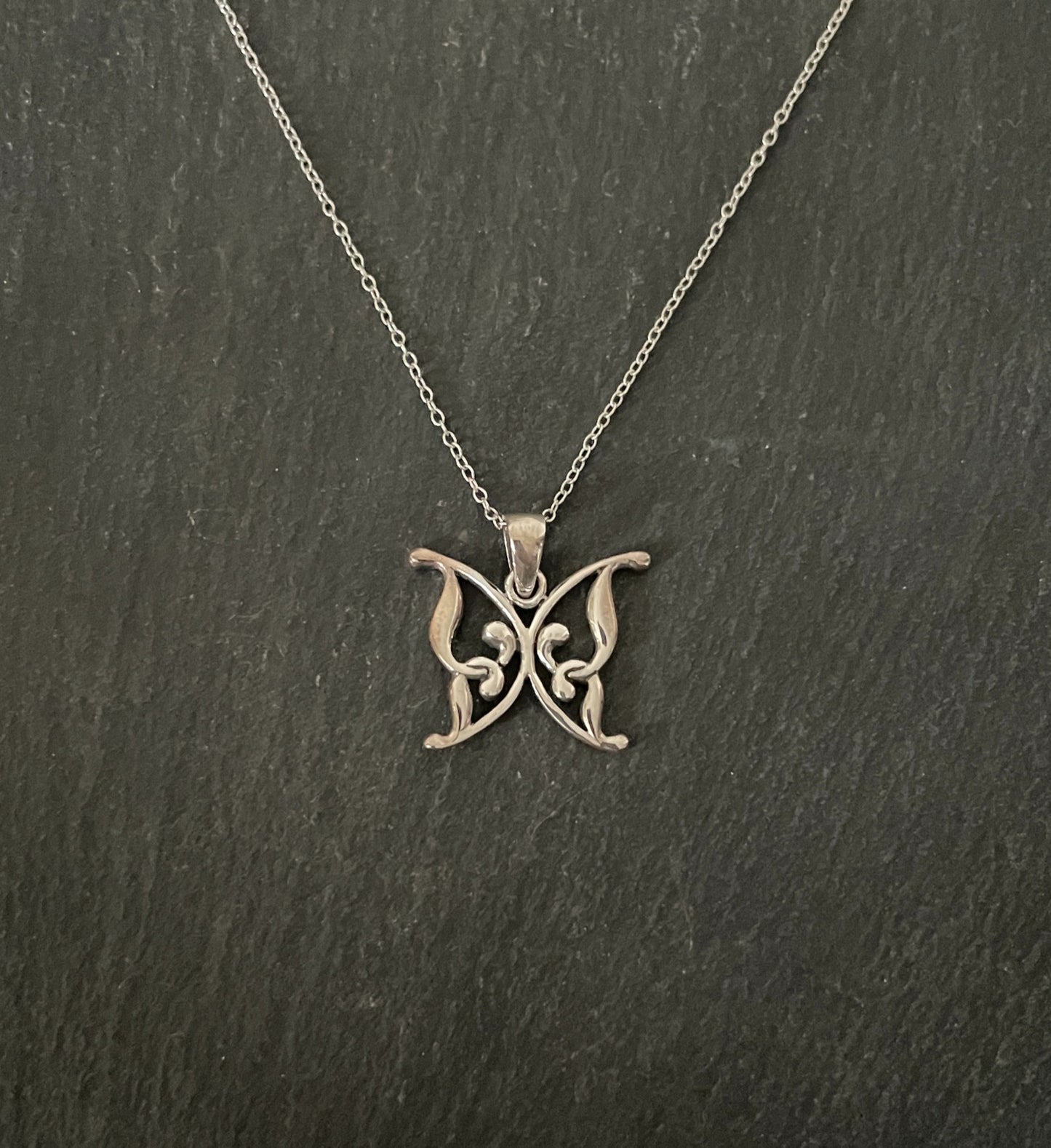 Silver Butterfly Pendant image 0