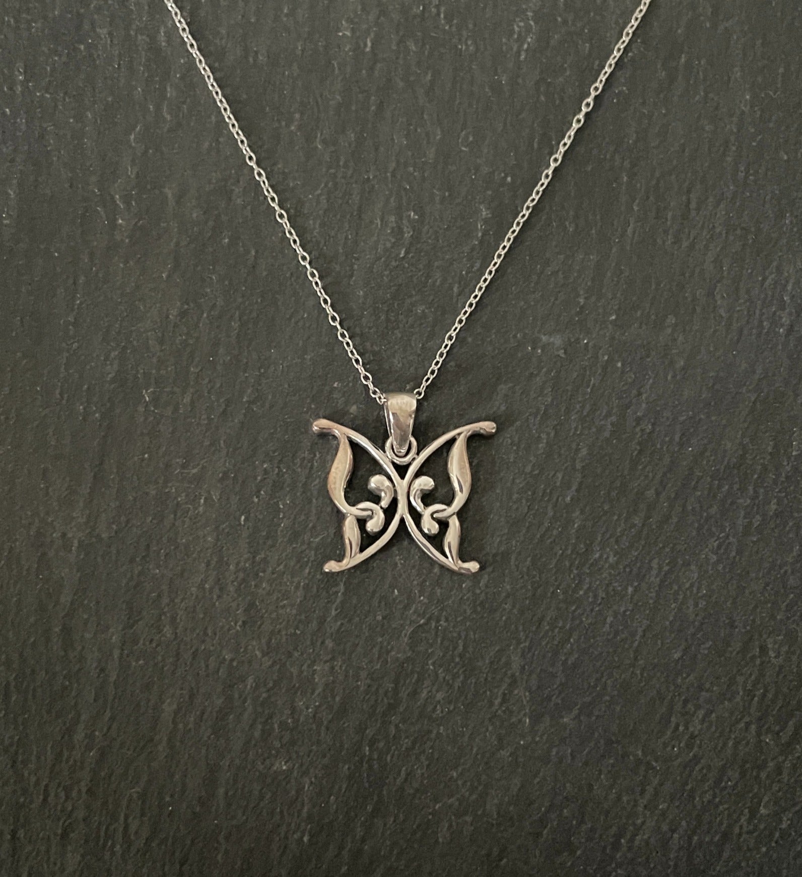 Silver Butterfly Pendant image 0