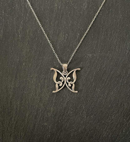 Silver Butterfly Pendant image 0