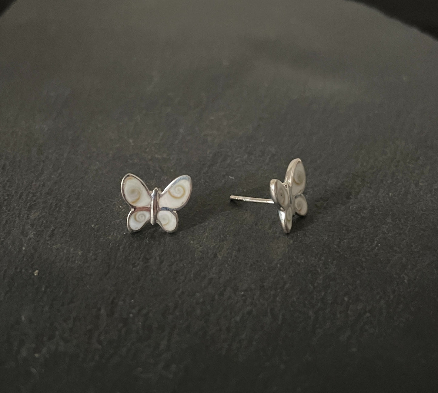 Shiva Shell Butterfly Stud Earrings image 1