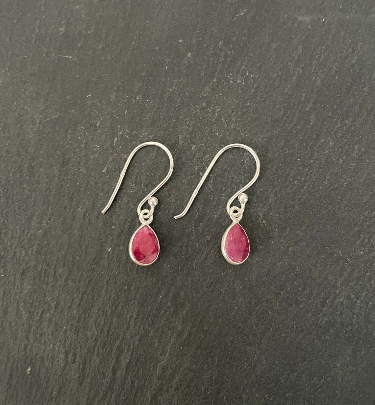Teardrop Ruby Earrings image 0