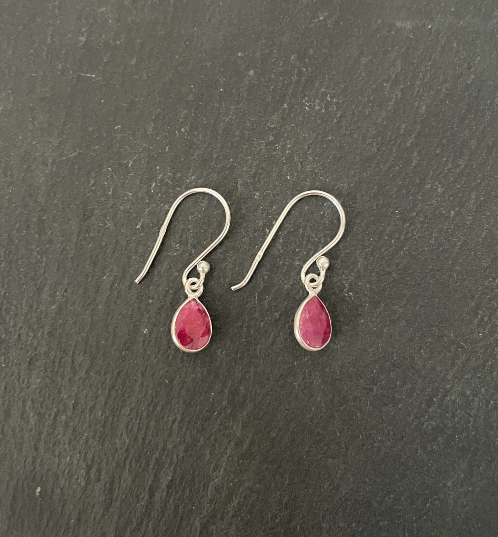 Teardrop Ruby Earrings image 0