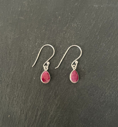 Teardrop Ruby Earrings image 0