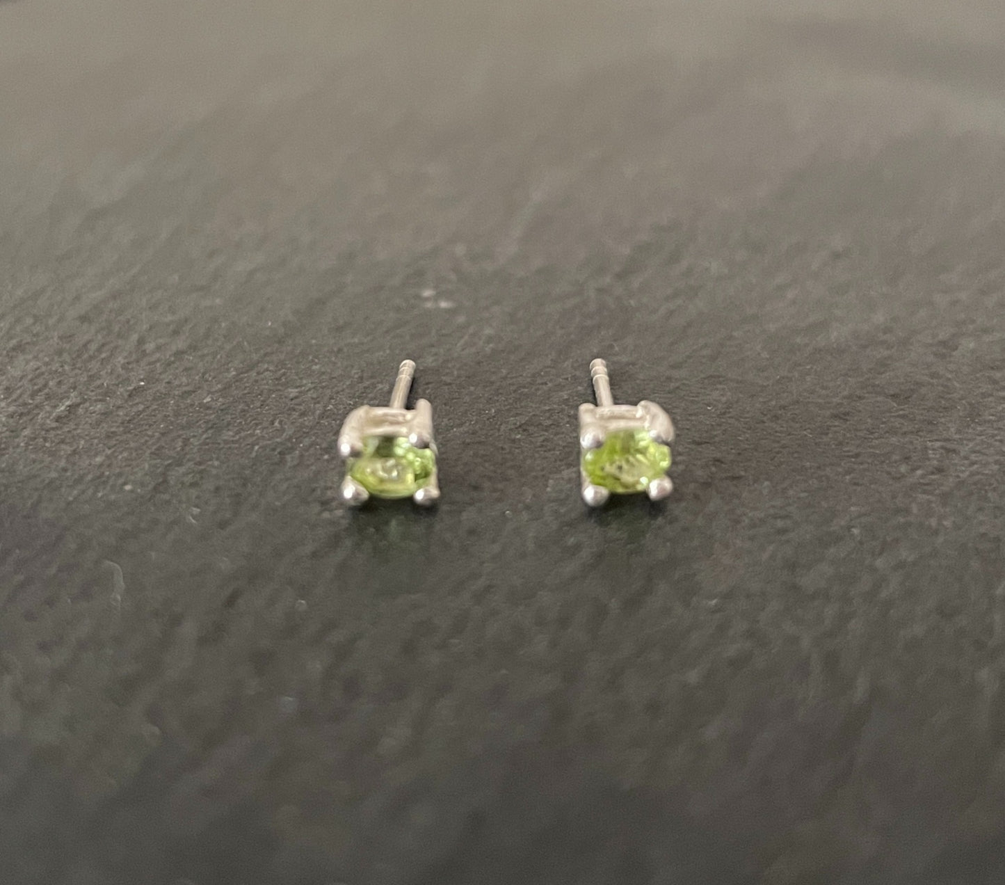 Oval Peridot Stud Earrings image 0