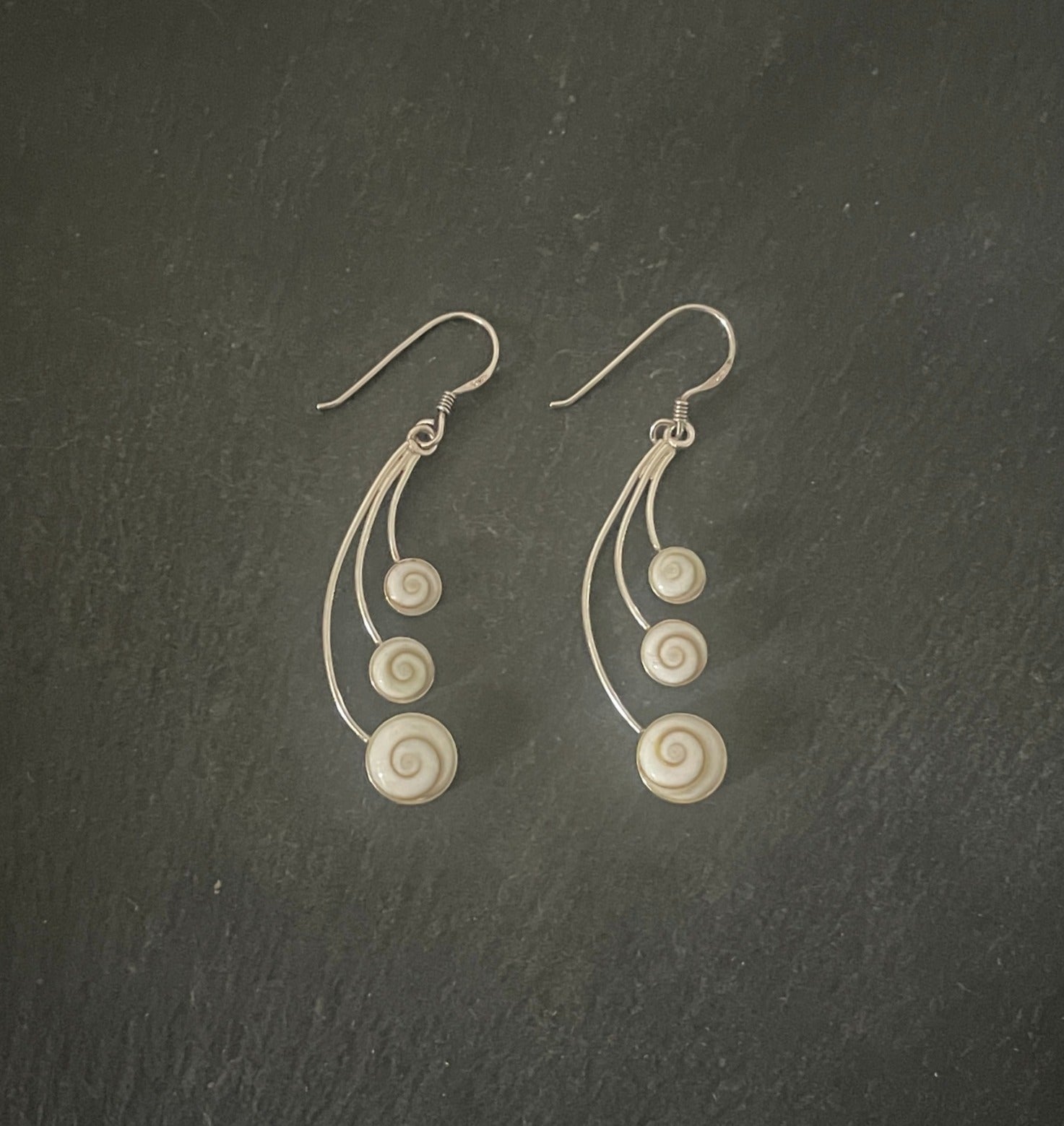 Shiva Shell Oval Drop Earrings image 0