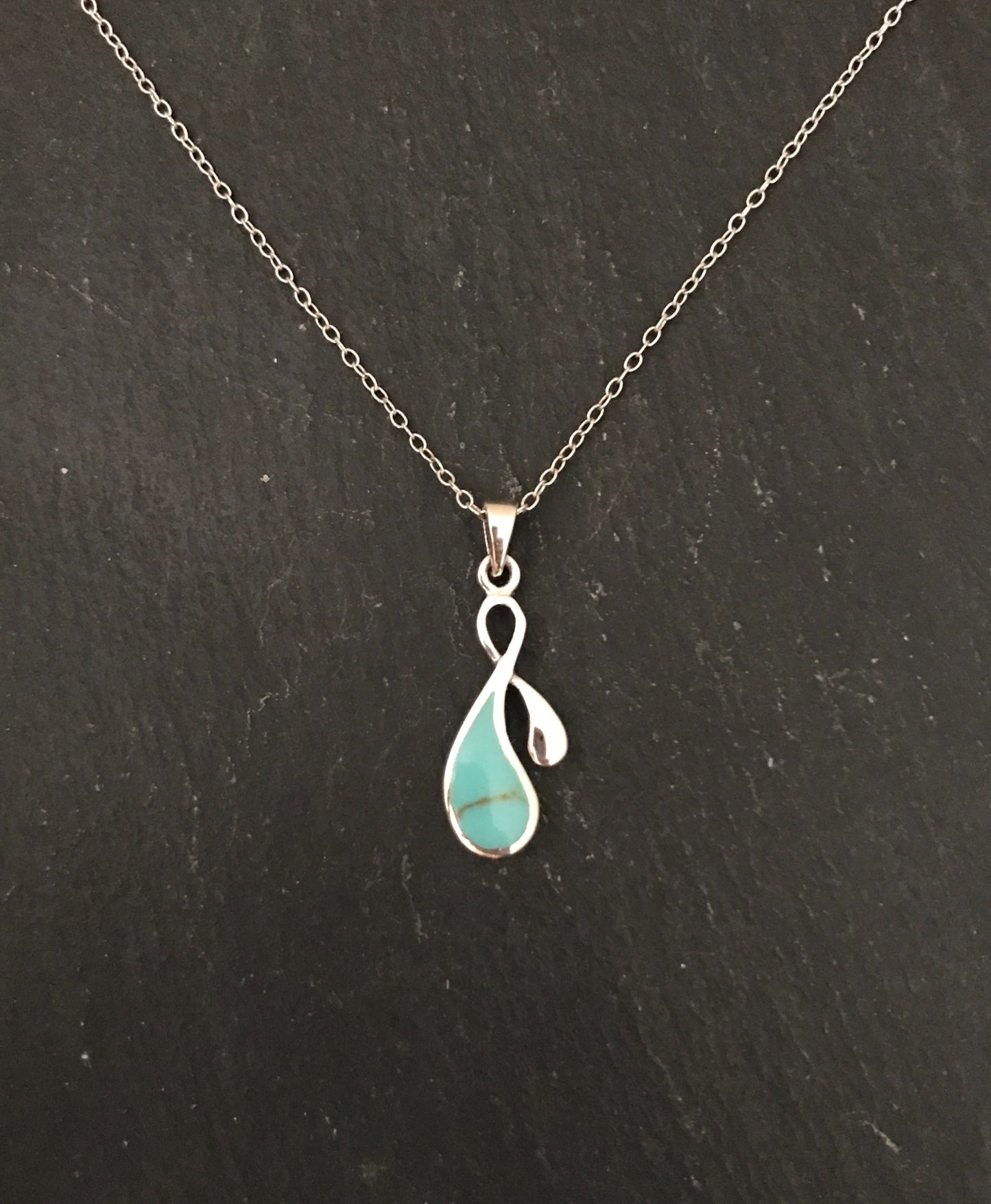 Turquoise Teardrop Pendant image 0