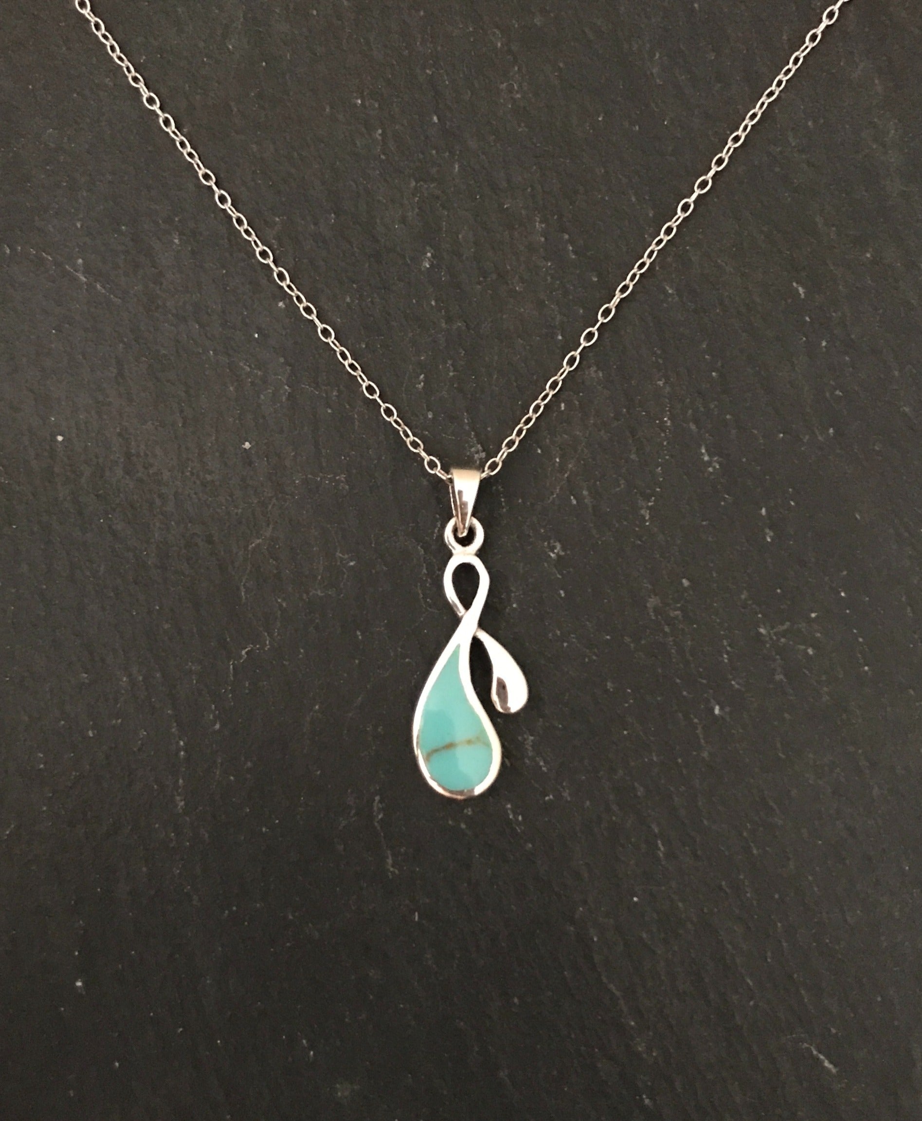 Turquoise Teardrop Pendant image 0