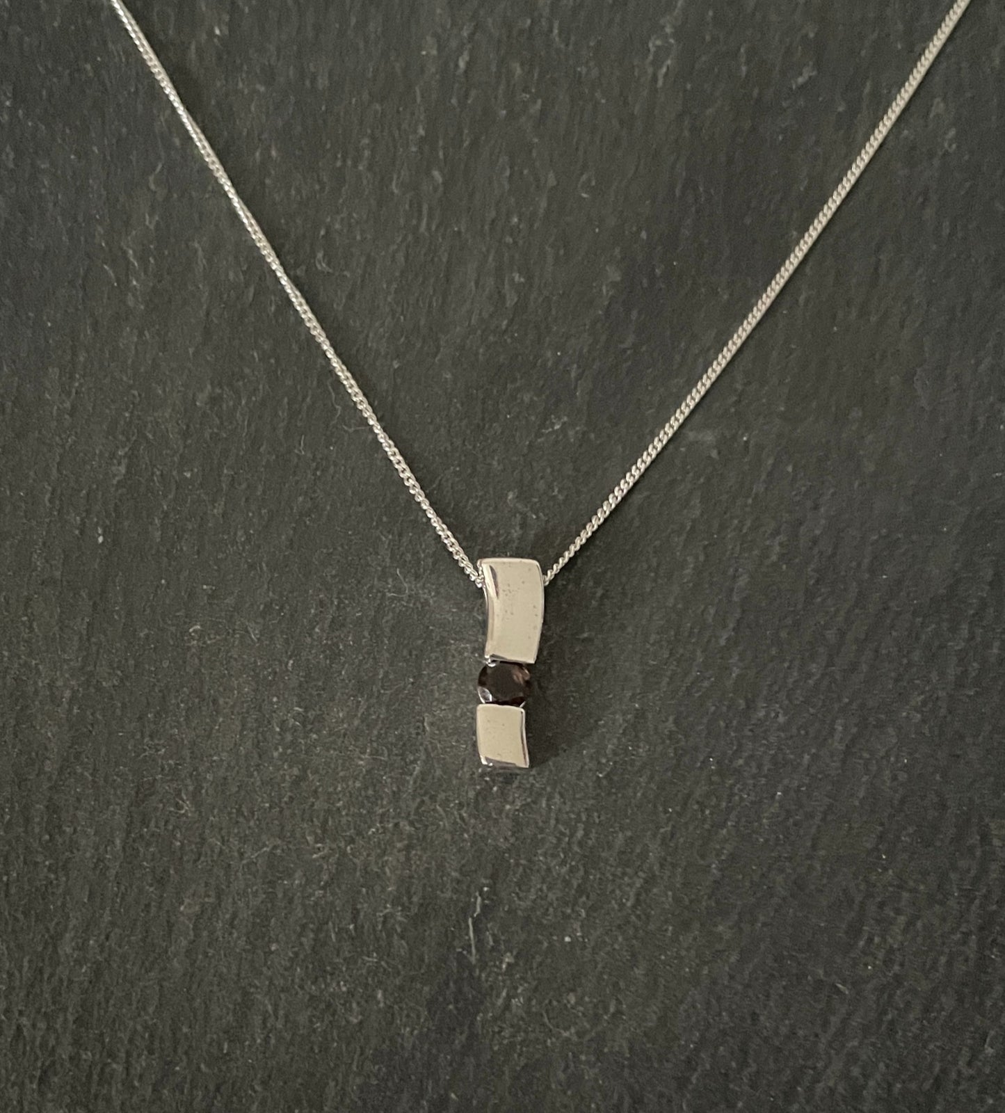 Smokey Quartz and Silver Pendant image 0