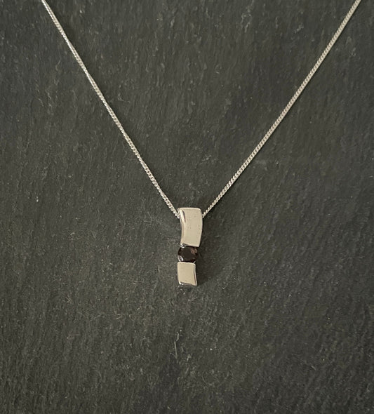 Smokey Quartz and Silver Pendant image 0