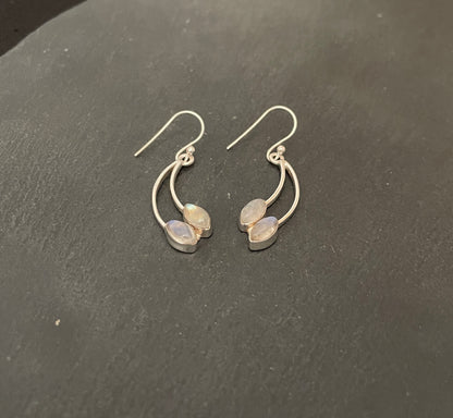 Moonstone Drop Earrings image 1