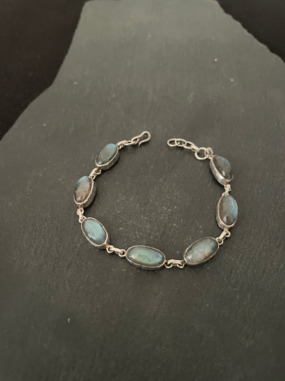 Labradorite and Silver Bracelet image 2
