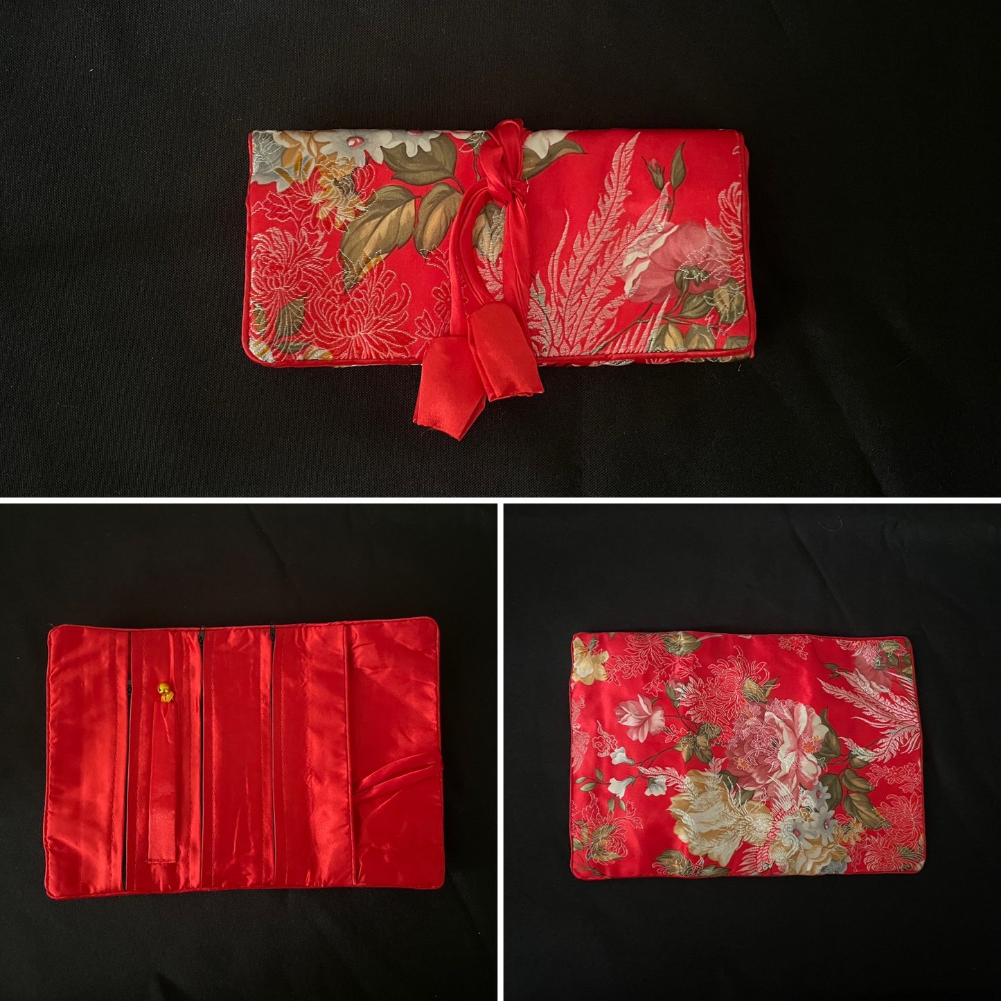 Red Flower Jewellery Wrap