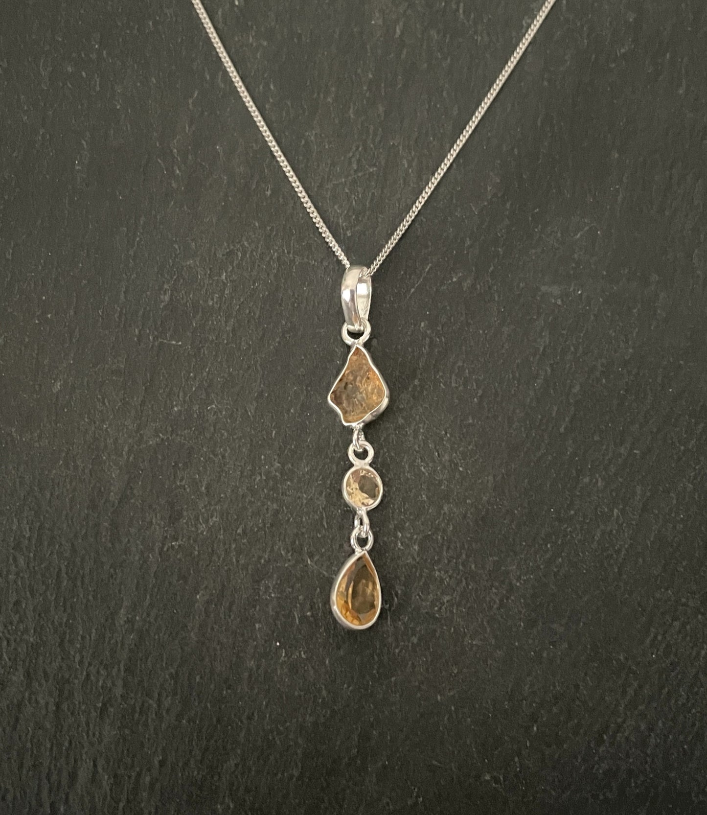 Citrine and Silver Pendant image 0