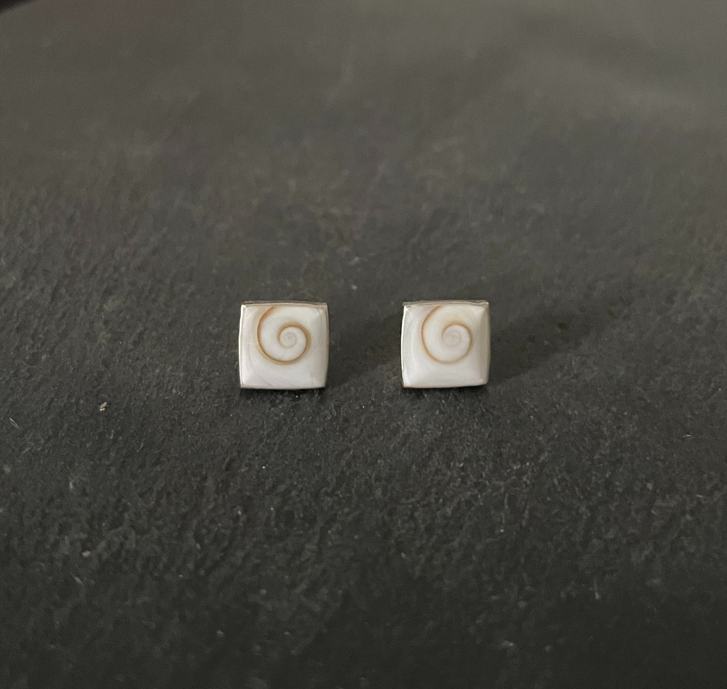 Shiva Shell Square Stud Earrings image 0