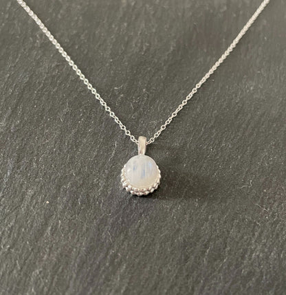 Round Moonstone Pendant image 1