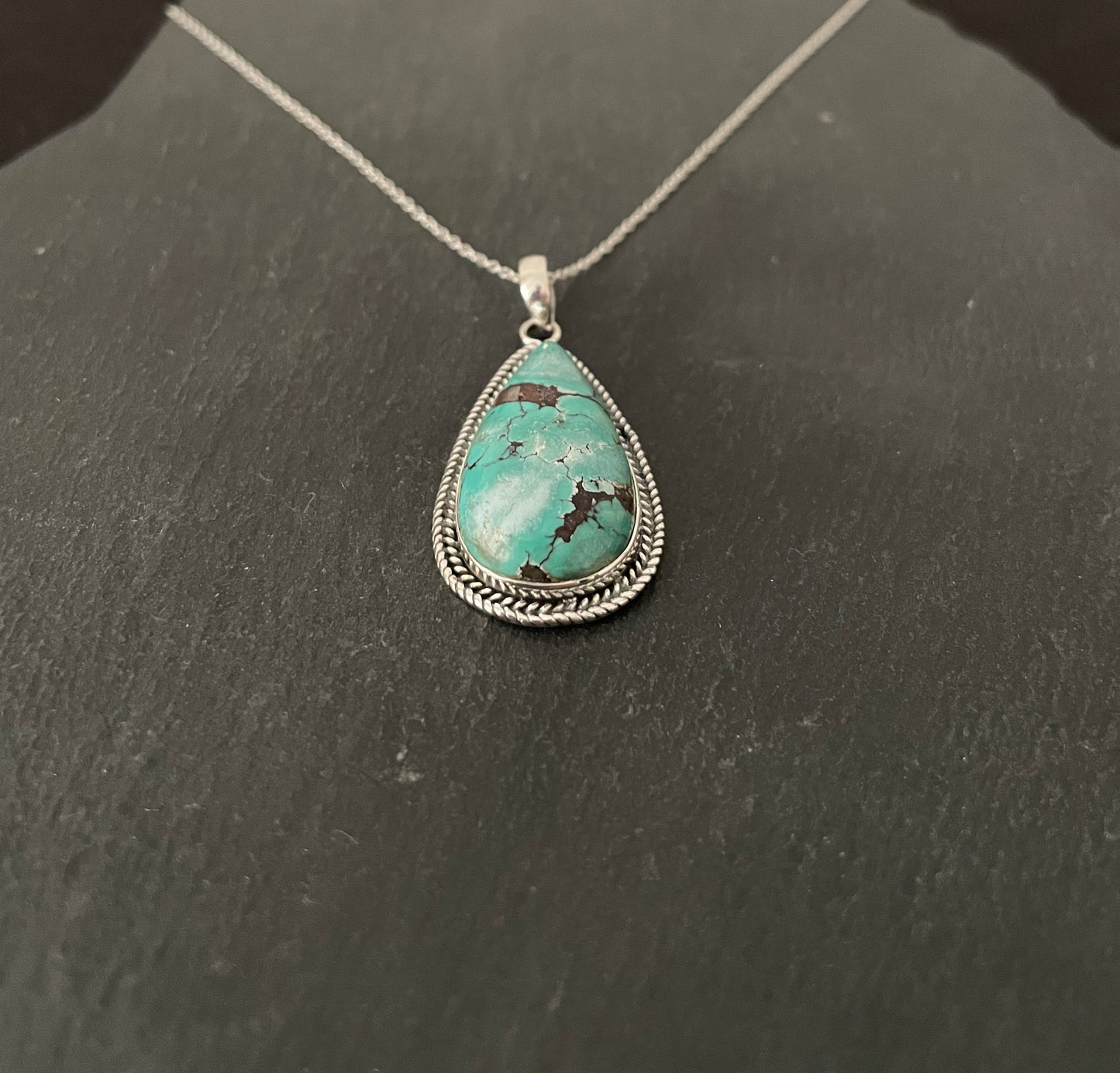 Turquoise Teardrop Pendant image 2
