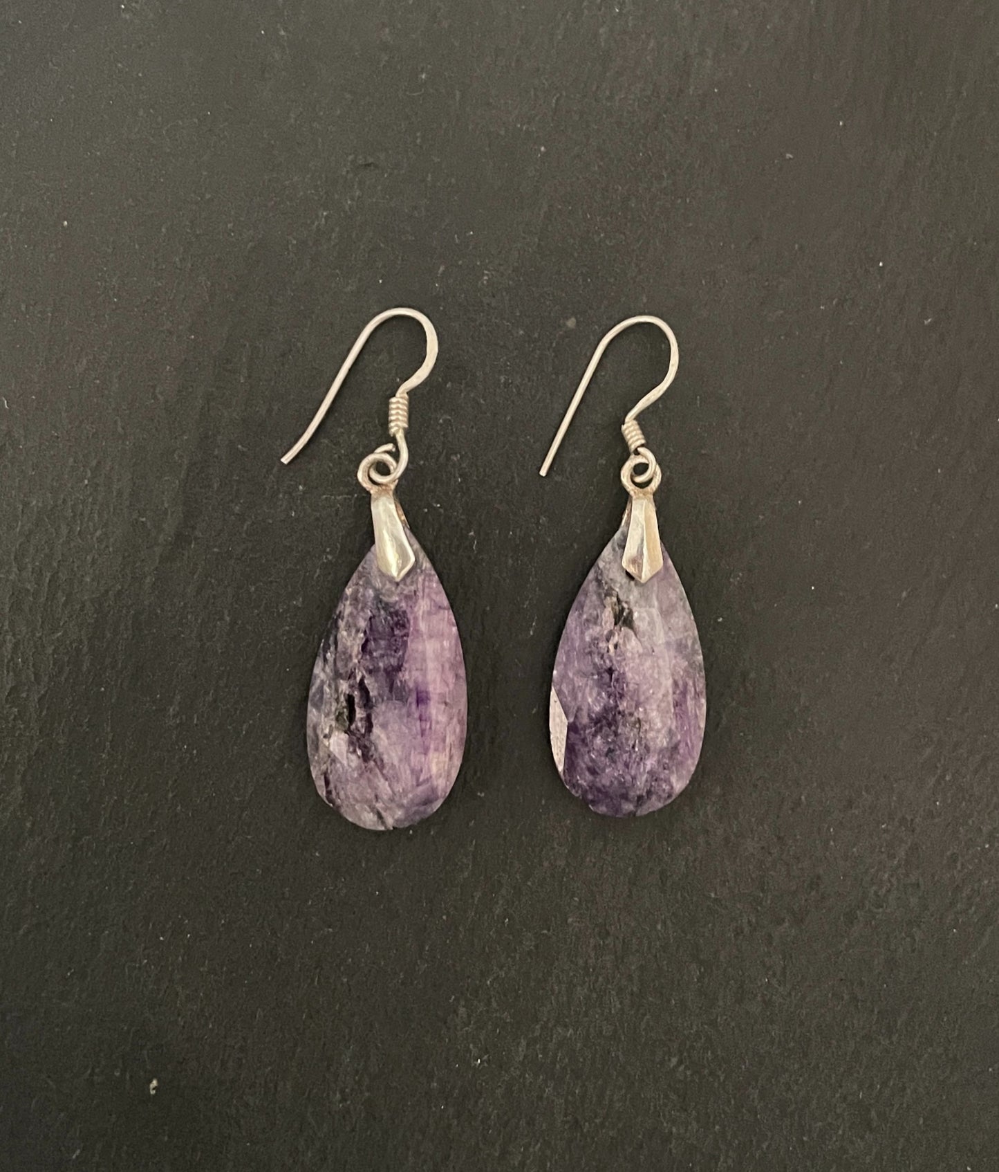 Sapphire Teardrop Earrings image 0