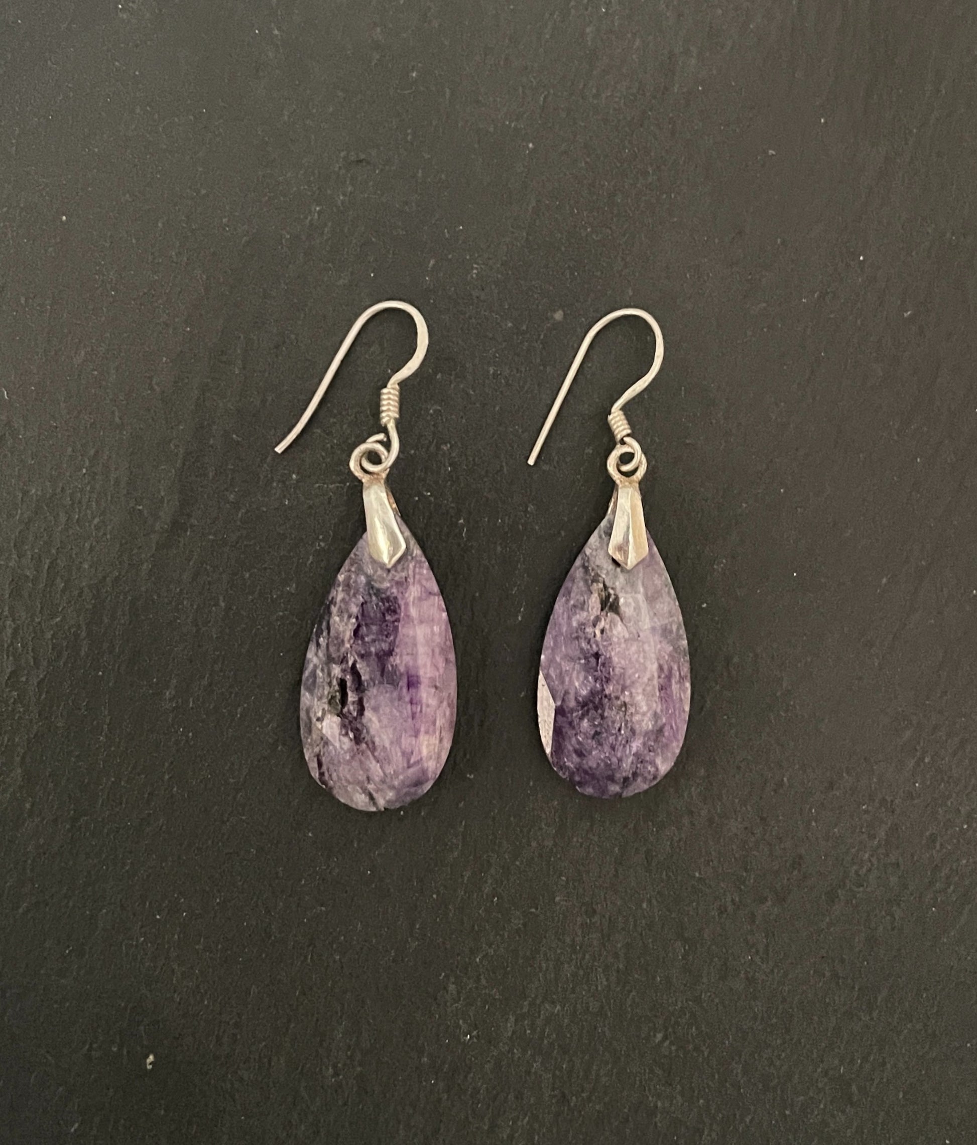 Sapphire Teardrop Earrings image 0