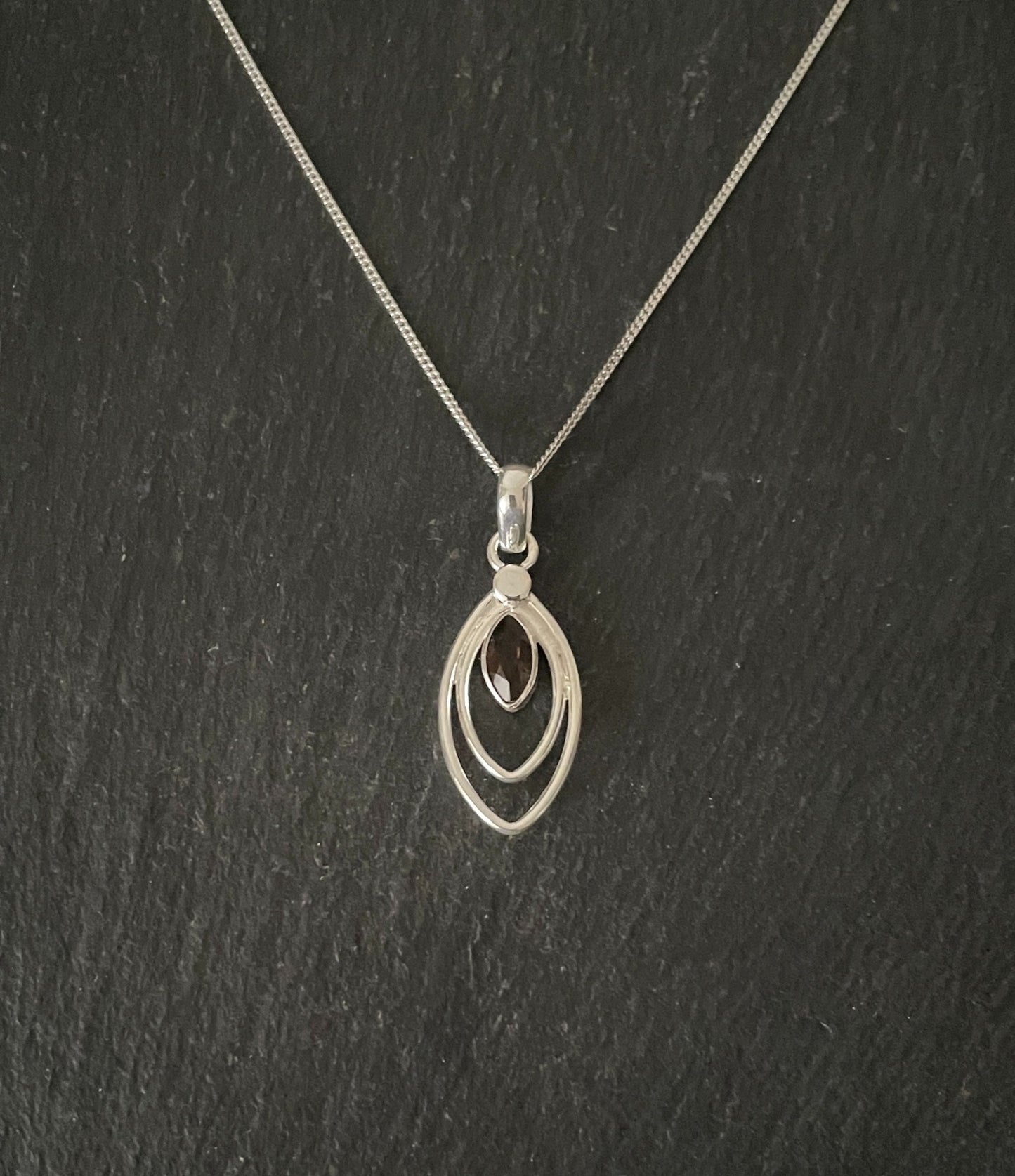Smokey Quartz and Silver Pendant image 0