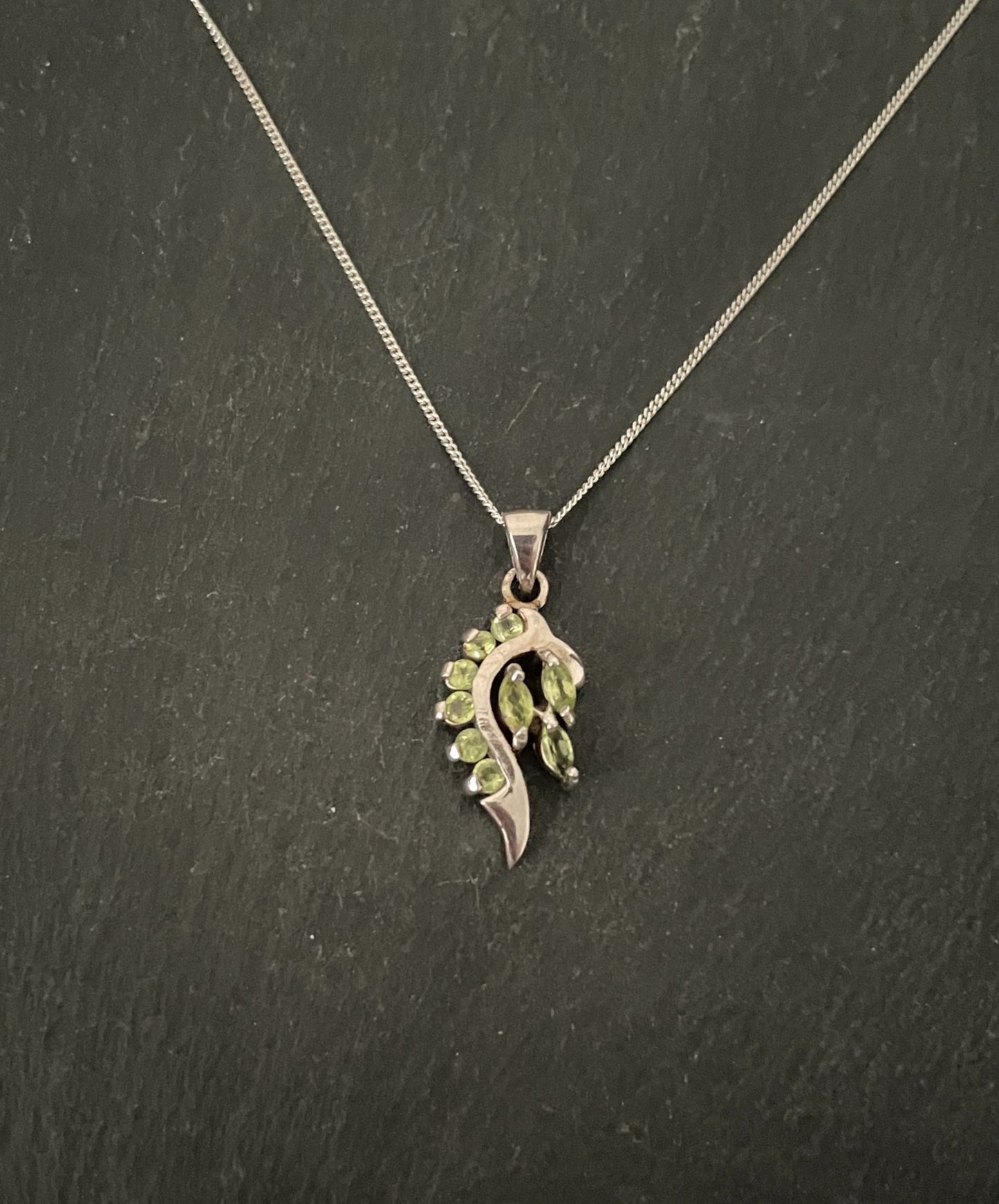 Peridot and Silver Pendant image 0