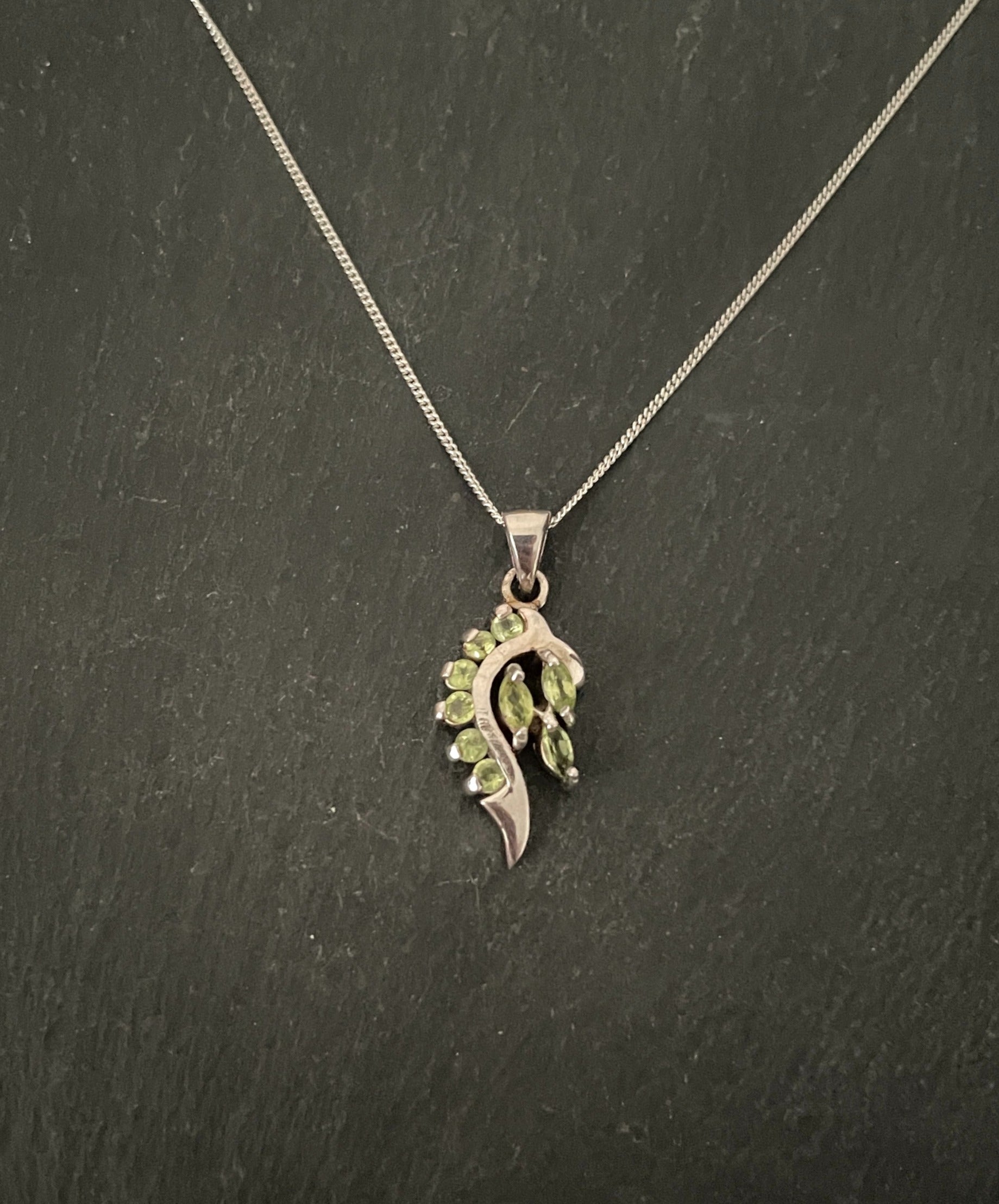 Peridot and Silver Pendant image 0