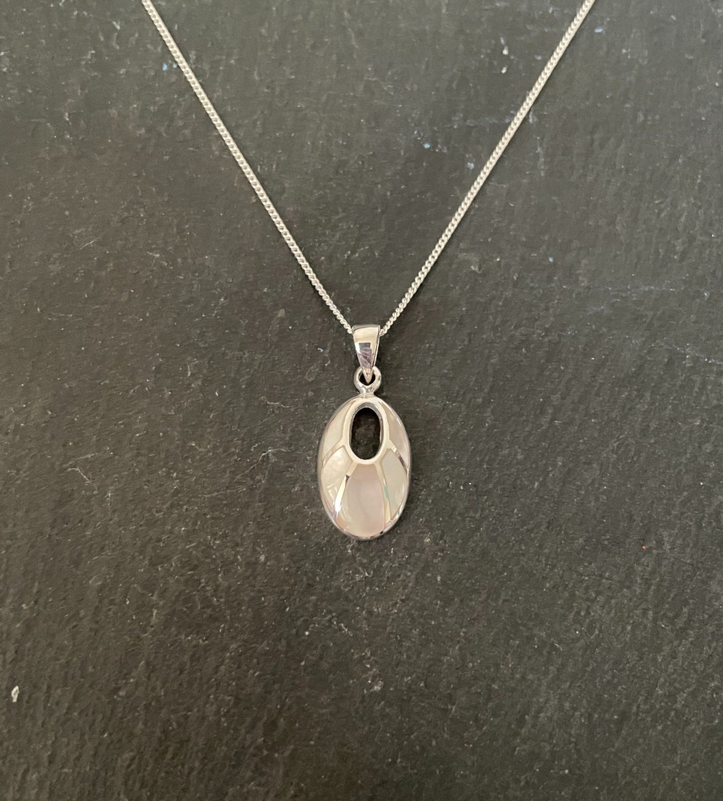 Mother of Pearl and Silver Pendant image 0