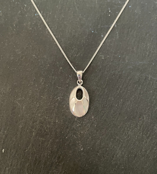 Mother of Pearl and Silver Pendant image 0