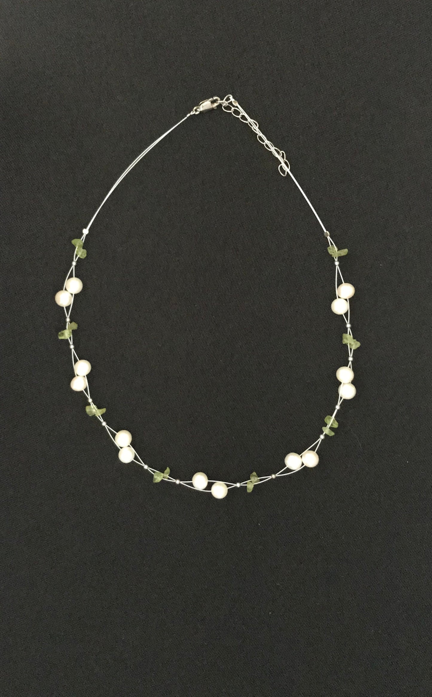 Pearl and Gemstone Necklace image 1