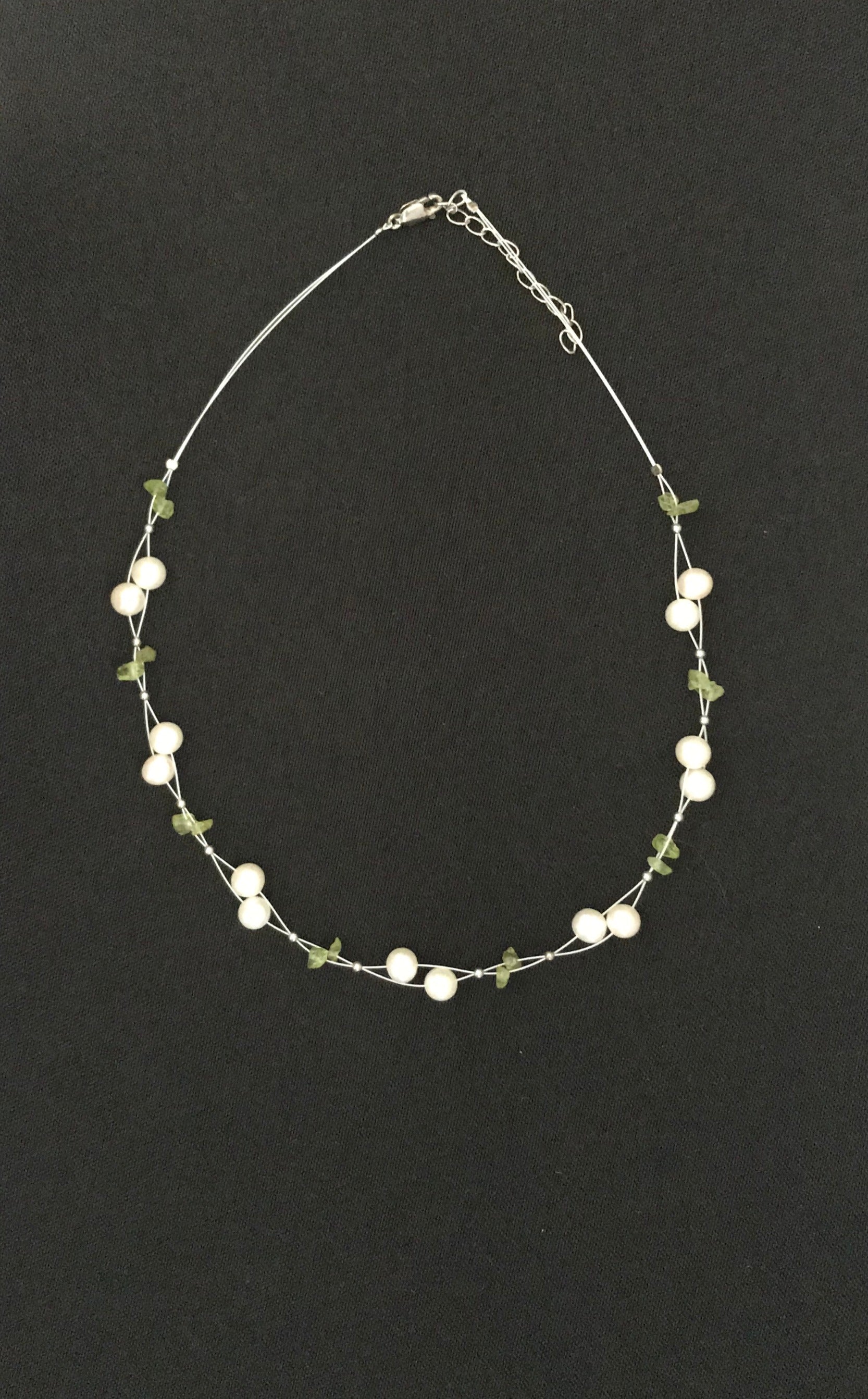 Pearl and Gemstone Necklace image 1