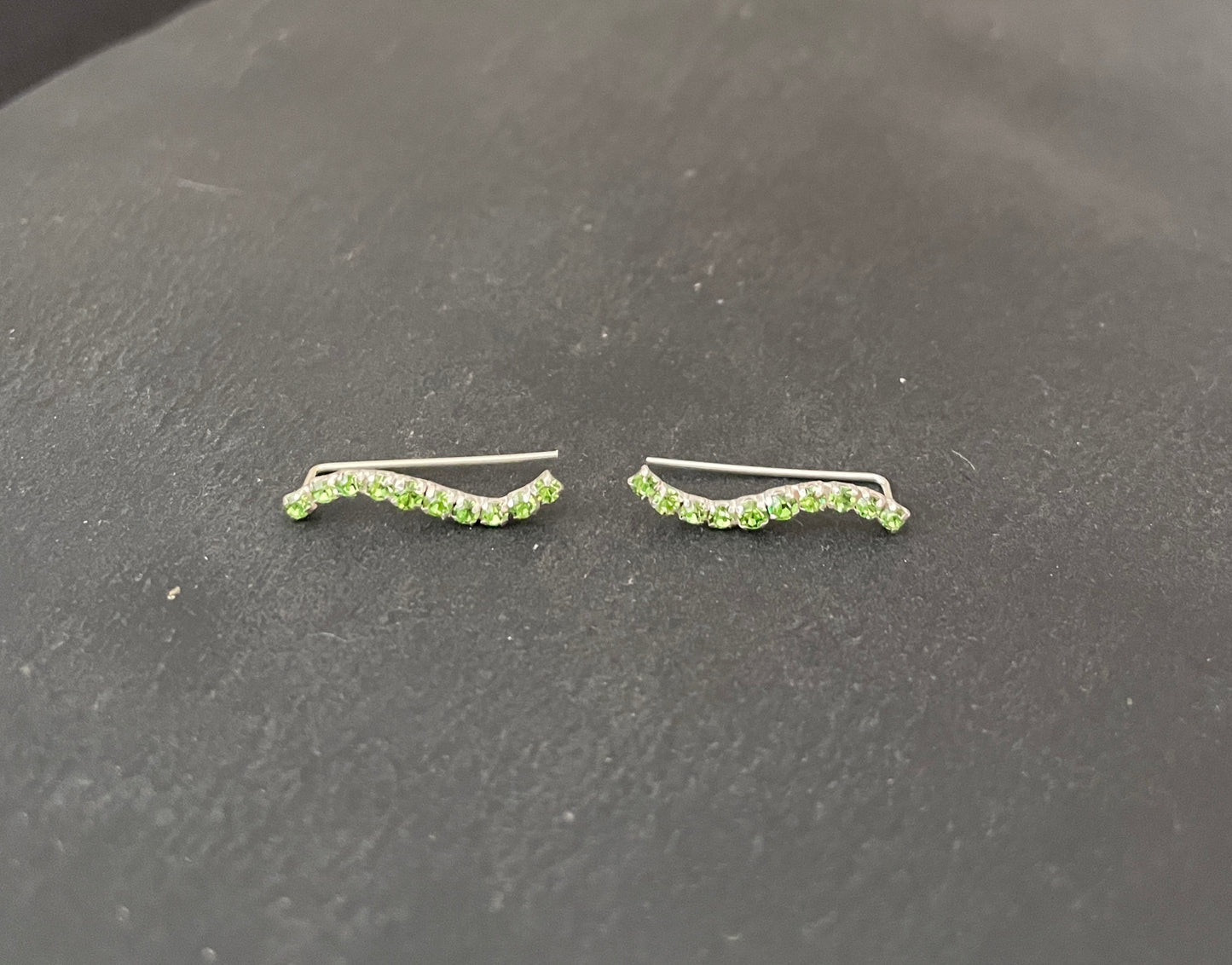 Cubic Zirconia Single Row Wave Ear Climbers image 4