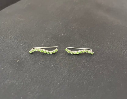 Cubic Zirconia Single Row Wave Ear Climbers image 4