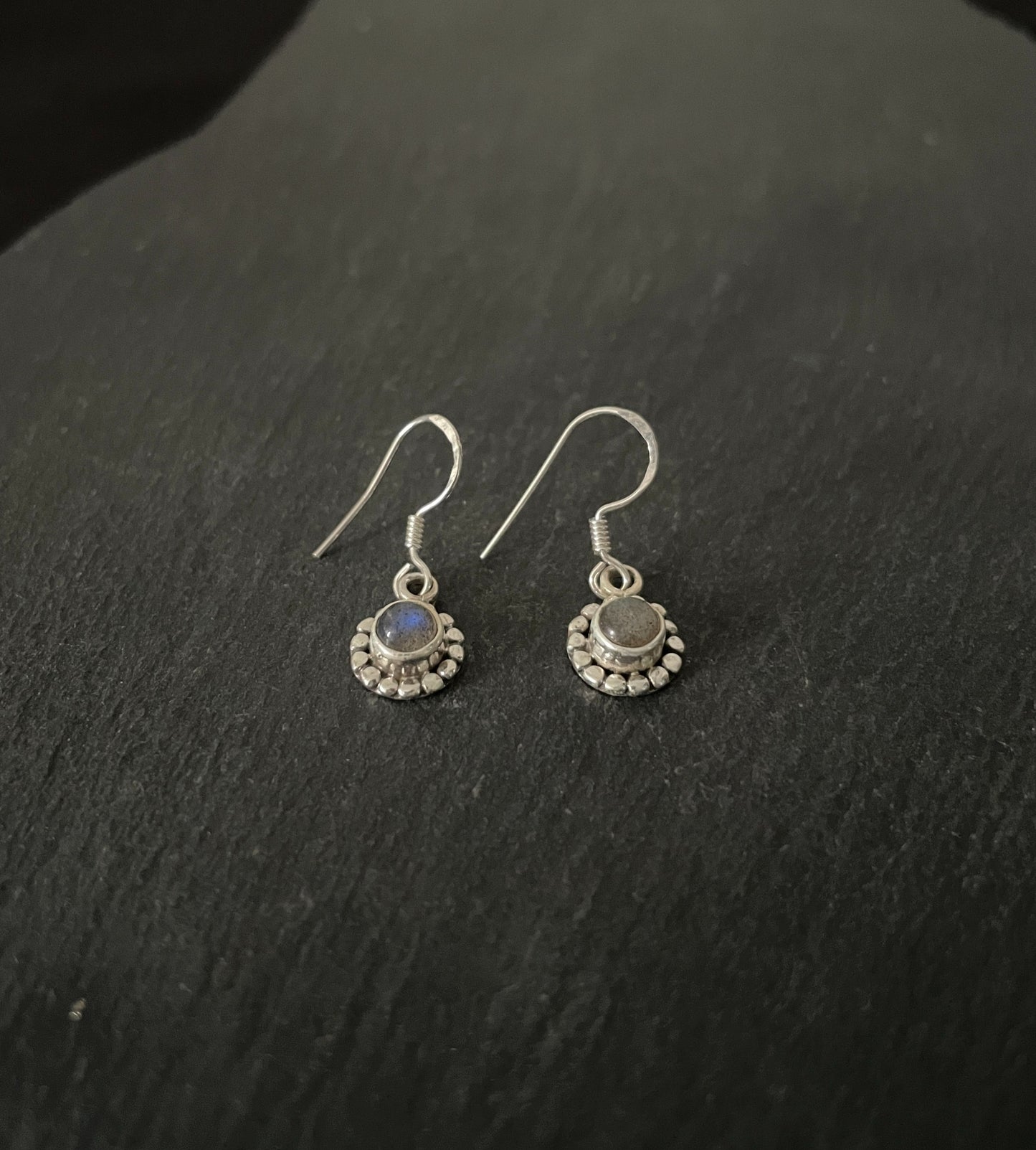 Labradorite Round Earrings image 1
