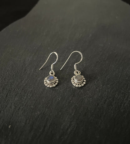 Labradorite Round Earrings image 1