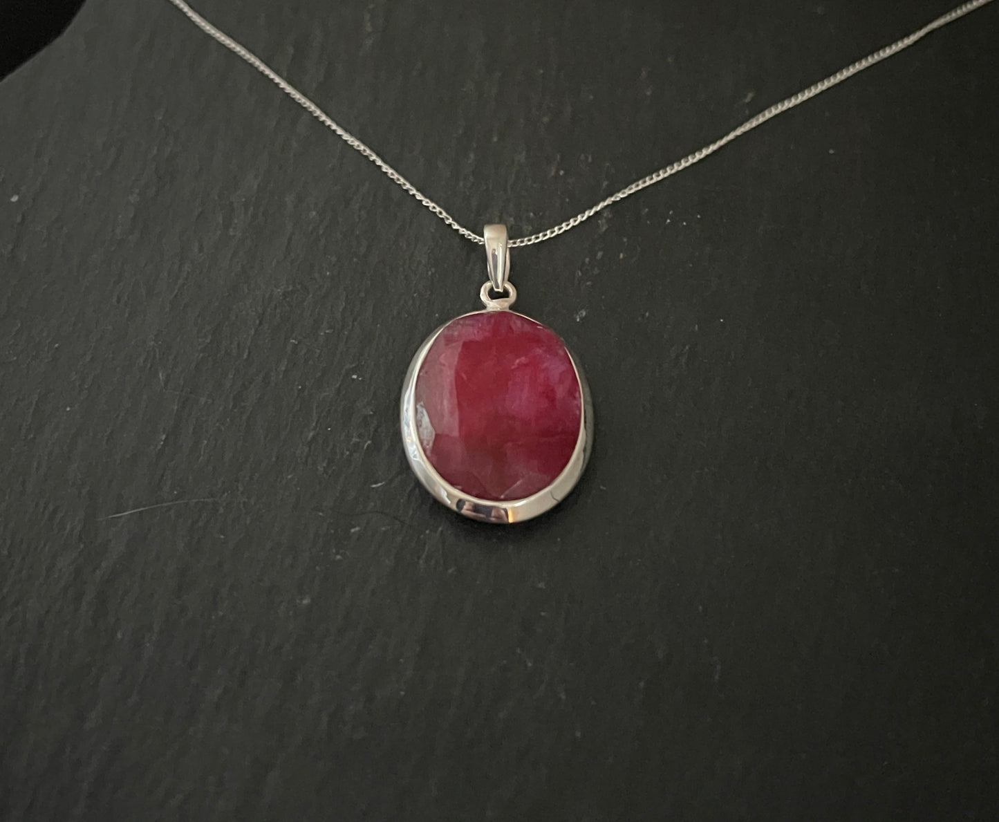 Ruby Oval Pendant image 2