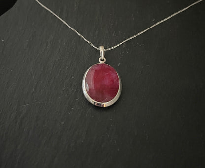 Ruby Oval Pendant image 2