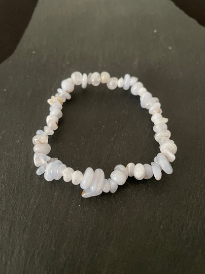 Blue Lace Agate Chip Bracelet image 0