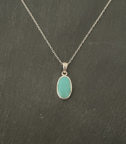Turquoise Oval Pendant image 0