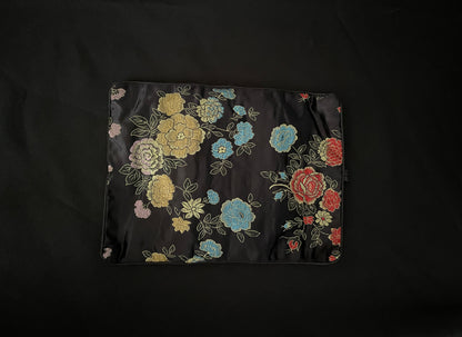 Black Flower Jewellery Wrap