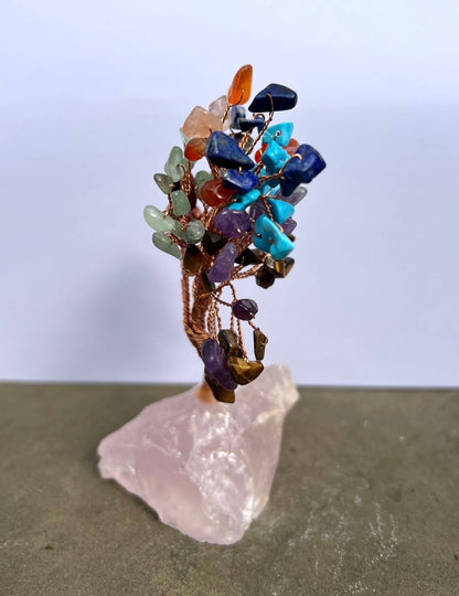 Gemstone Trees on Rose Quartz Base image 6