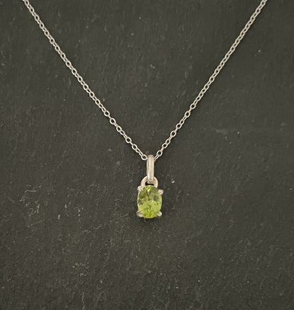 Peridot and Silver Pendant image 0