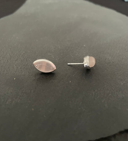 Rose Quartz Studs image 1