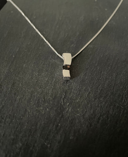 Smokey Quartz and Silver Pendant image 1
