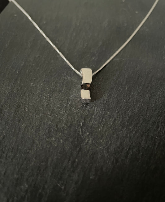 Smokey Quartz and Silver Pendant image 1