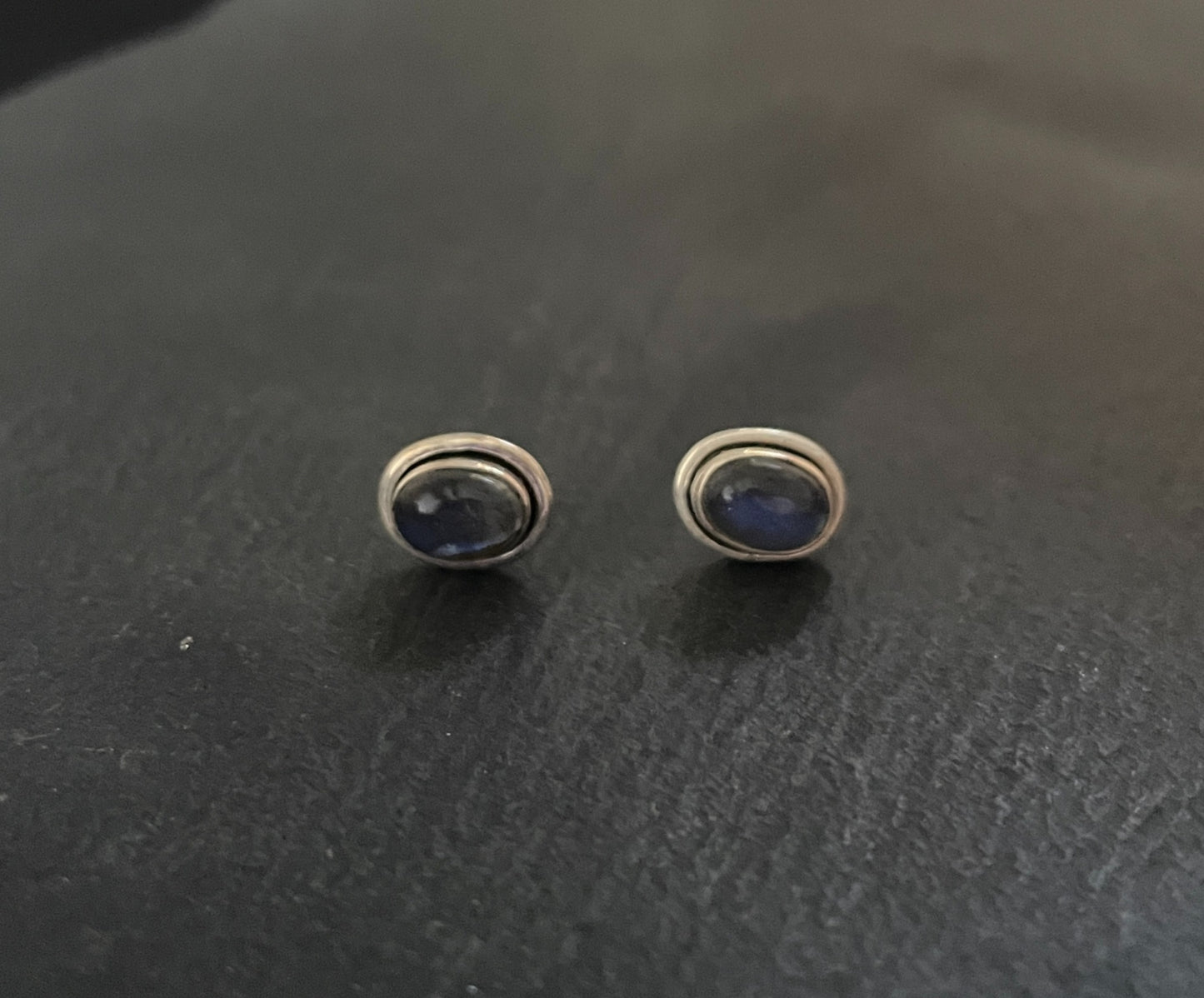 Oval Labradorite Stud Earrings image 0