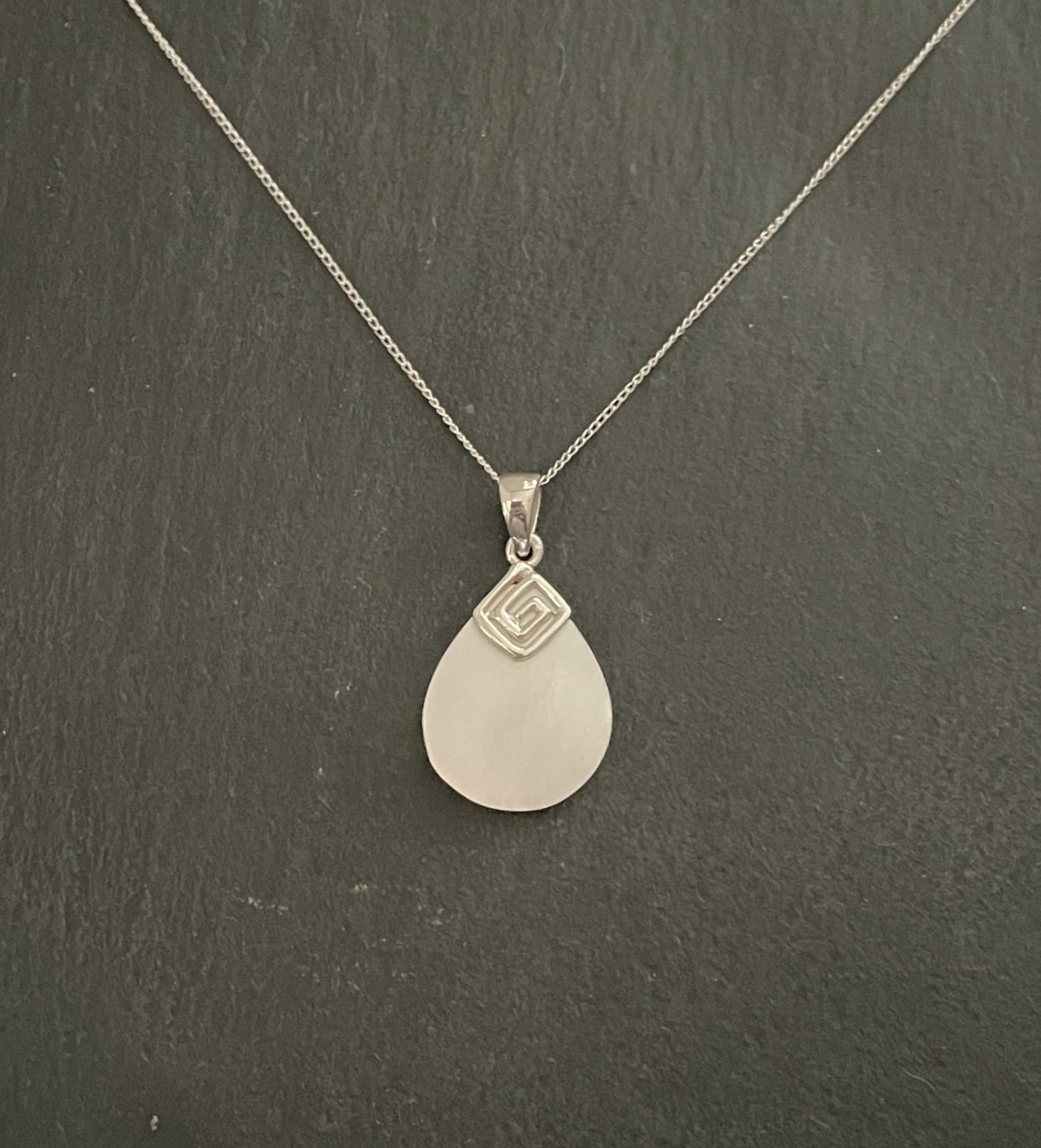 Mother of Pearl Teardrop Pendant image 0