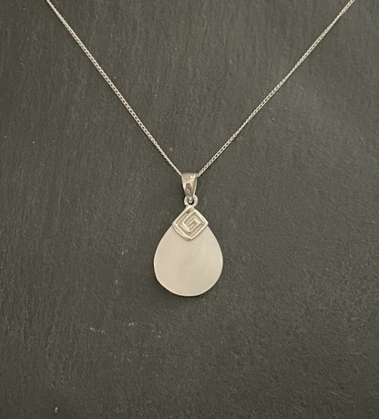 Mother of Pearl Teardrop Pendant image 0