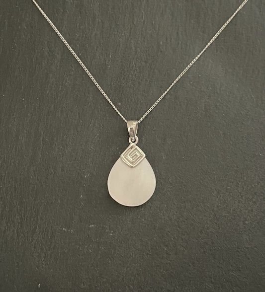 Mother of Pearl Teardrop Pendant image 0